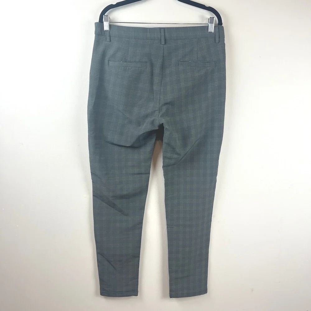 2/$30 Day & Age Gray Plaid Slim Fit Slacks Pants 34x32